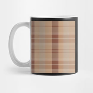 Light Academia Aesthetic Evander 1 Hand Drawn Textured Plaid Pattern Mug